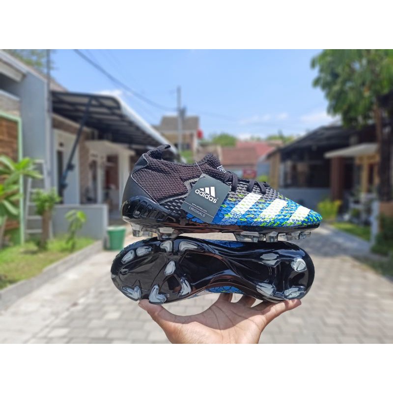 PROMO!! Sepatu Bola Terbaru Adidas Predator Murah[COD] [GRATIS ONGKIR] Sepatu Sepak Bola. Adidas Copa Predator Messi. Sepak Bola Best Seller-Adidas Biru