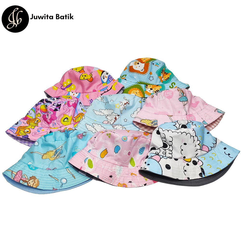 Bucket Hat Anak Topi Bucket Hat Anak Laki Laki Perempuan Motif Karakter Kartun Murah