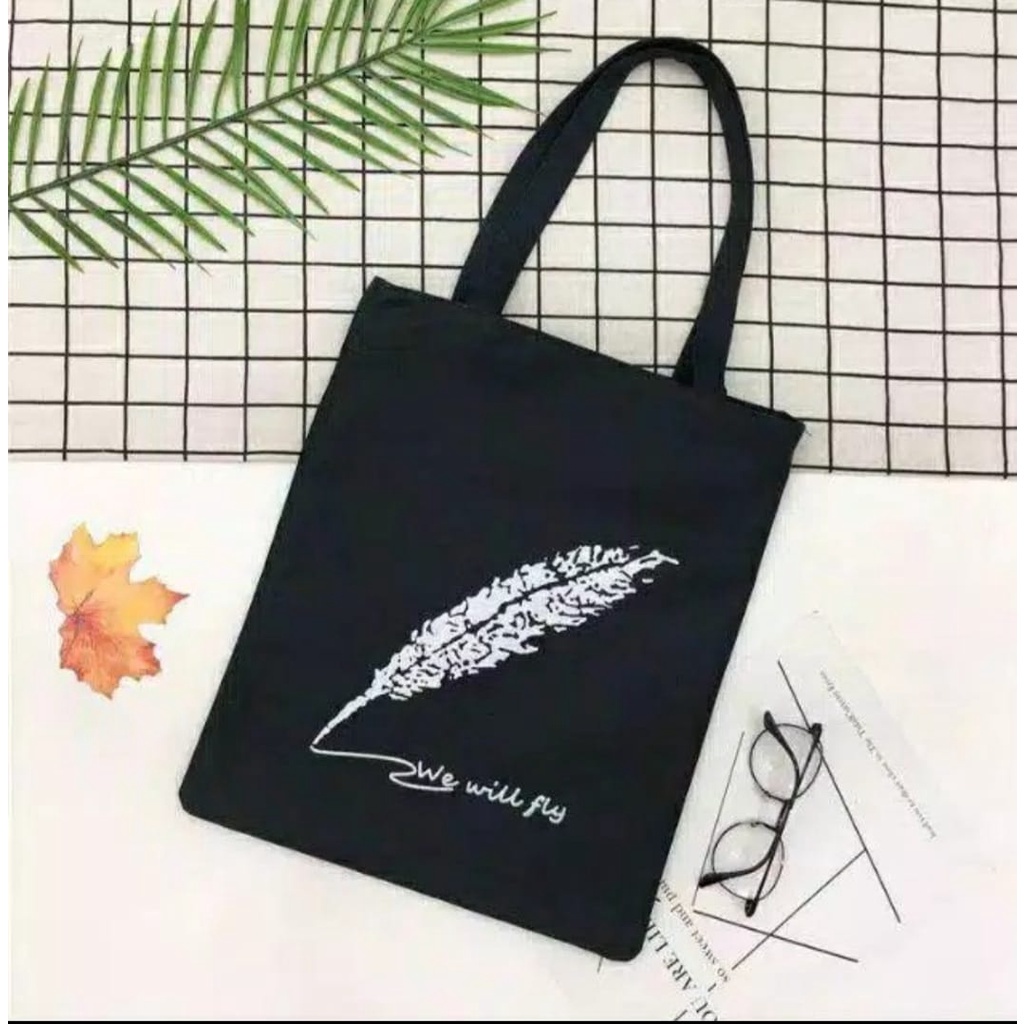 SANSURBAGS [LOKAL]  - D1380 ToteBag tote bag aesthetic custom tas tote aesthethic wanita kpop murah custom motif DOMMO