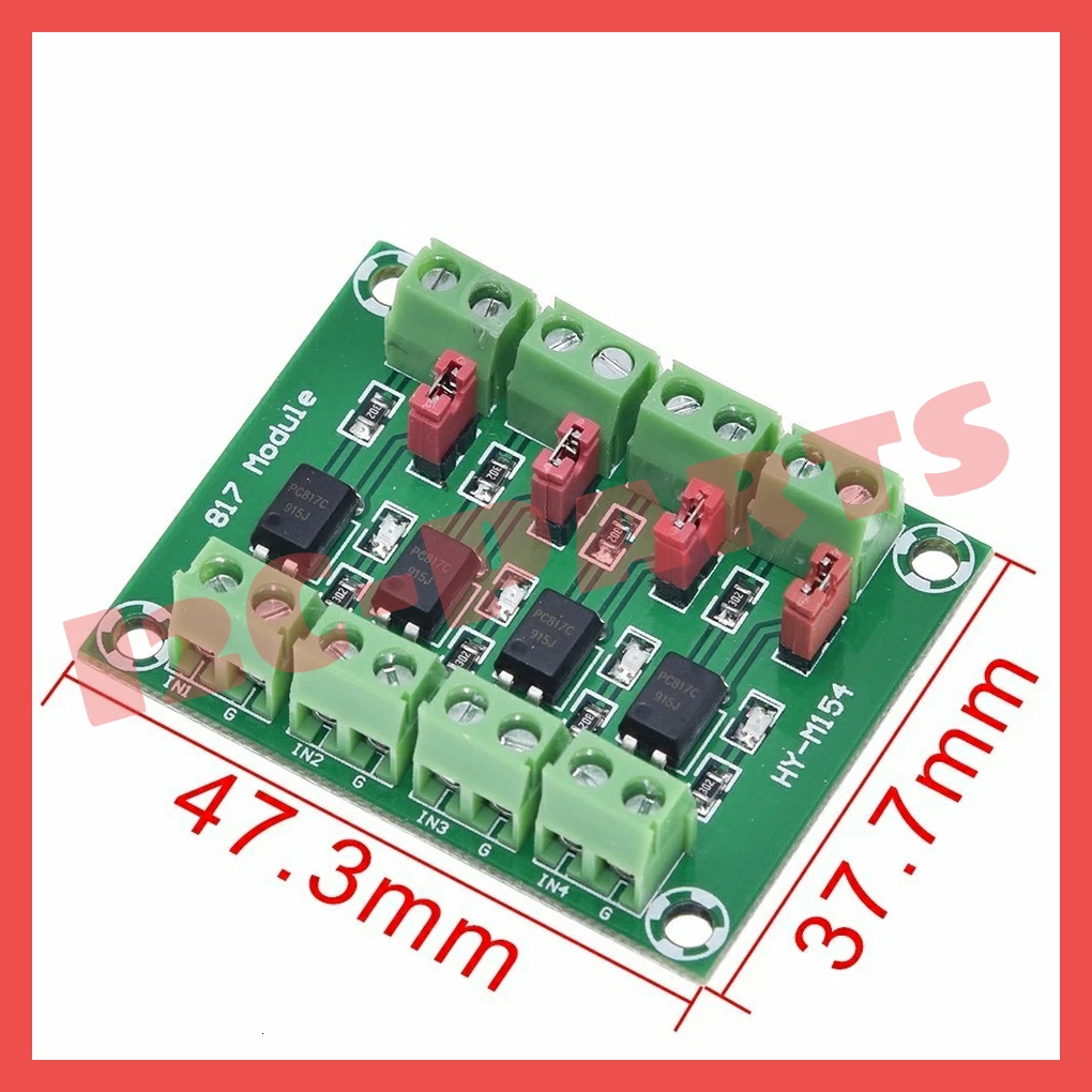 PC817 4 Channel Optocoupler Isolation Board 4 CH Opto Module