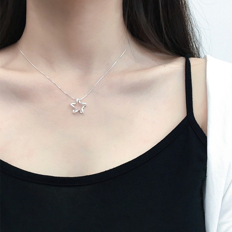 [Ready Stock]Fashion Personality XINGX Pendant Simple All-Match Necklace