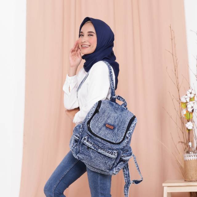 DAENA - Backpack Jeans Wanita