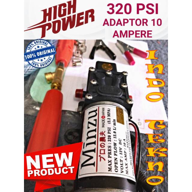 Alat cuci motor mobil ac 320 psi komplit langsung pakai