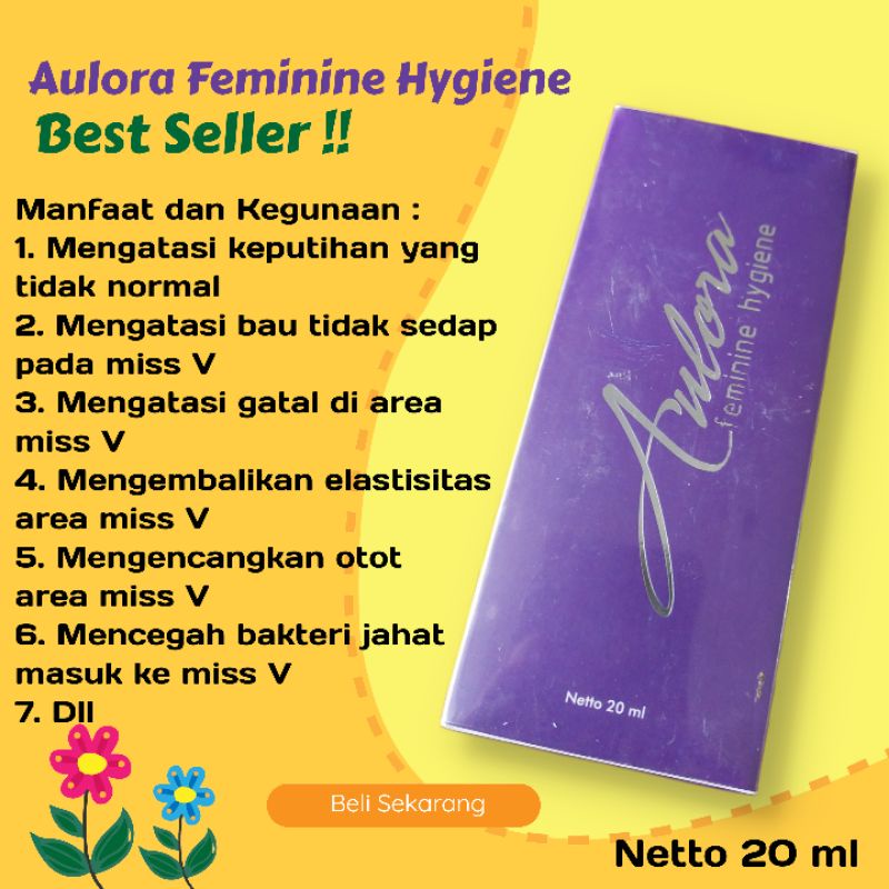 Aulora Feminine Hygiene 20 ml | Pembersih Kewanitaan | GANTI PRODUK WHIK WHIK FEMININE HYGIENE