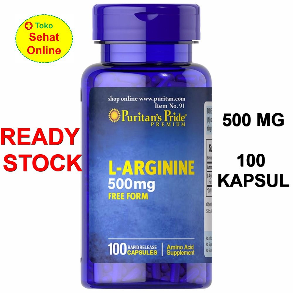 Puritan Pride L-Arginine 500 mg - 100 Kapsul