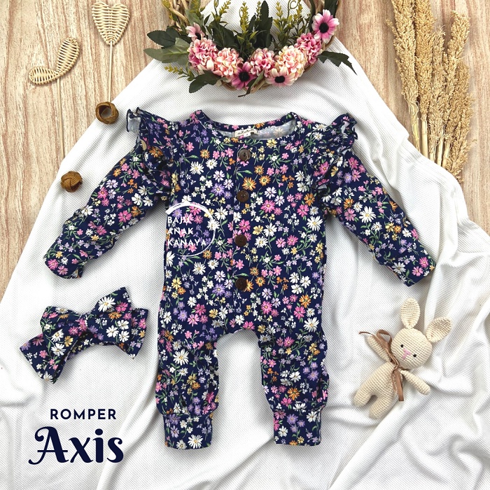 0-15BLN ROMPER BAYI AXIS JUMPER BABY SLEEPSUIT BAYI PEREMPUAN