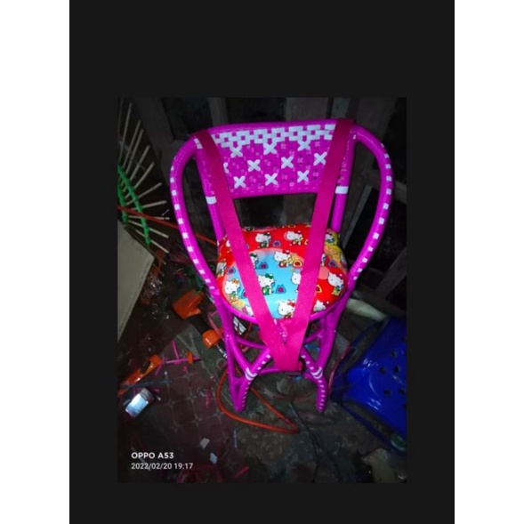 MOTIV TERBARU SATU WARNA boncengan rotan motor matic//kursi rotan motor matic beat Mio Vario Scoopy//kursi rotan depan//kursi rotan anak//jok motor matic