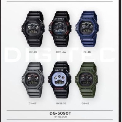JAM TANGAN DIGITEC DIGITAL DG5090 DG 5090 DG5090T ORIGINAL