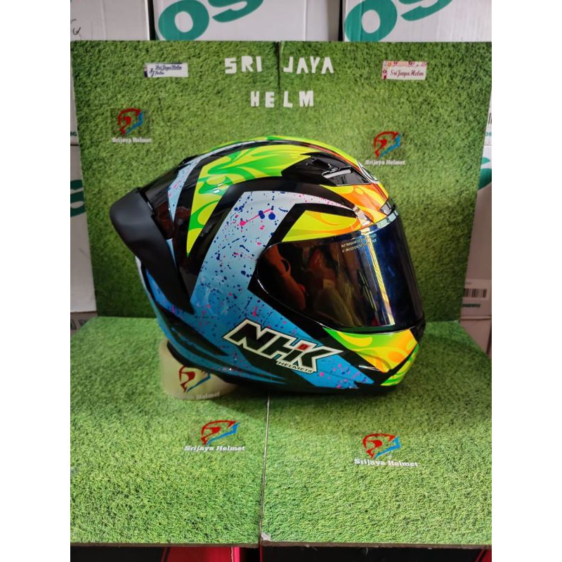 HELM NHK RX9 CARELL WUNTER BLUE/GREN//HELM NHK RX9 PAKET GANTENG