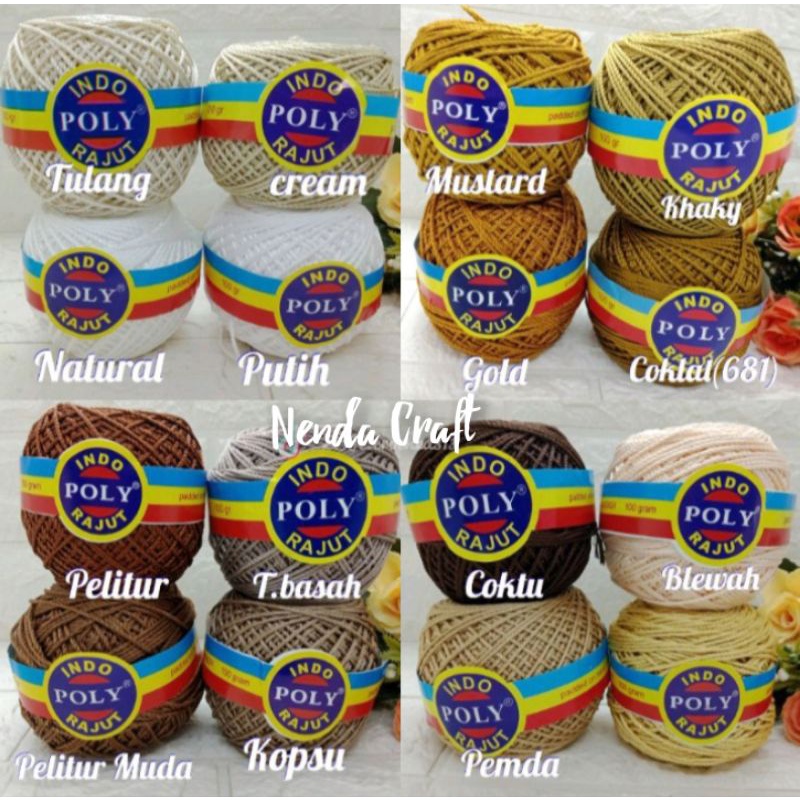 BENANG RAJUT POLY INDO part 2