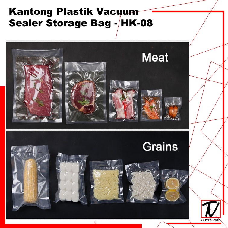 Kantong Plastik Vacuum Sealer Storage Bag  100PCS