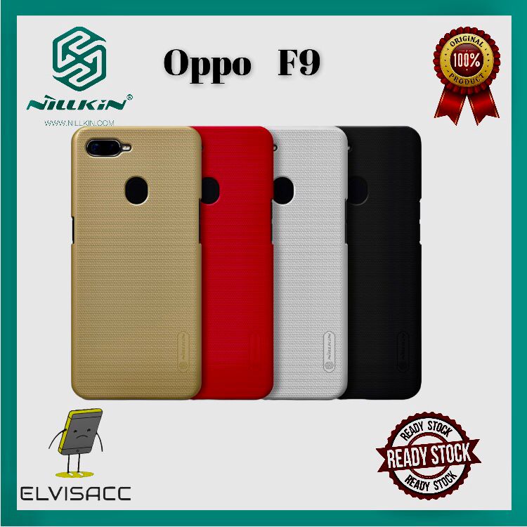 OPPO F9 NILLKIN HARDCASE FROSTED SHIELD ORIGINAL COLOUR GOLD