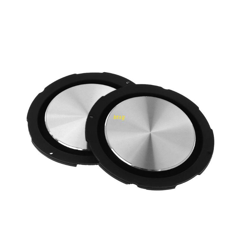 btsg 2PCS Passive Bass Radiator Speaker Diaphragm 55mm Auxiliary Strengthen Vibration Membrane Woofer DIY Accessories