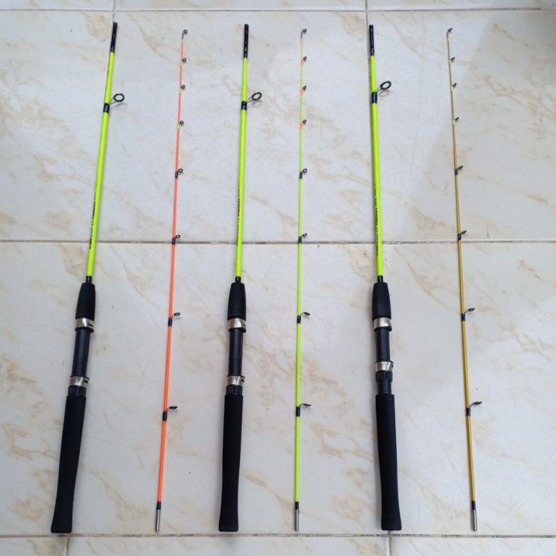 Joran pancing udang galah dan nila keramba riam kanan super sensitif lentur kuat fiber solid murah 1