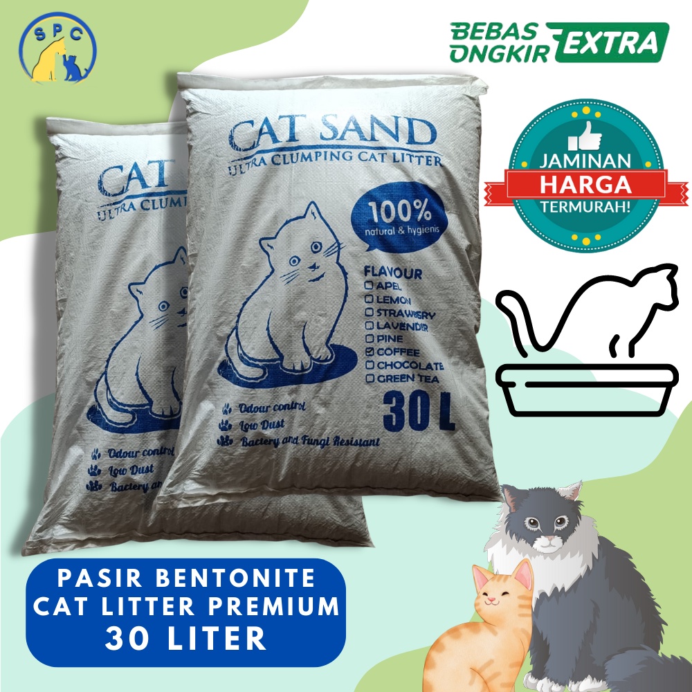 Pasir Kucing Pasir Wangi Kucing Cat Litter Cat sand 30L