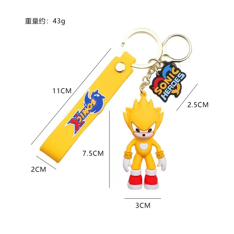 Gantungan Kunci Boneka Kartun Anime Tikus Landak Sonic Untuk Anak Laki-Laki / Perempuan