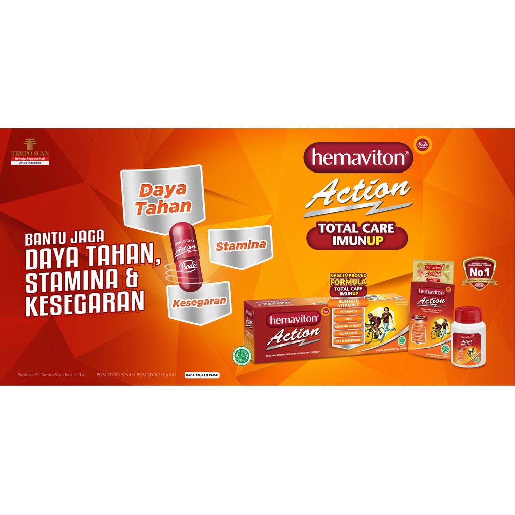 Hemaviton Action Total Care IMUNUP - 1 Strip @5 Kapsul