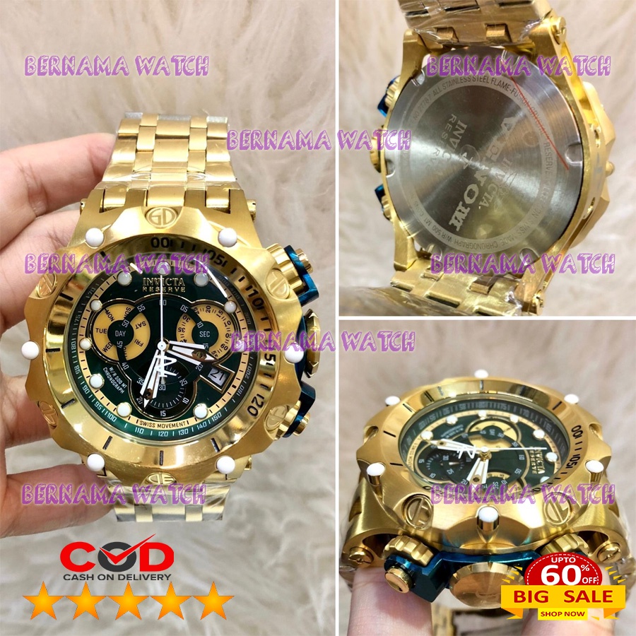 JAM TANGAN PRIA INVICTA VENOM ASIAN ETA BOX ORIGINAL WARRANTY 1 YEAR