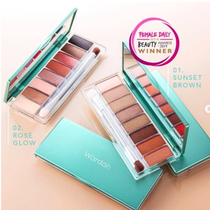 WARDAH Exclusive Eyeshadow Palette 8 warna | Palet mata