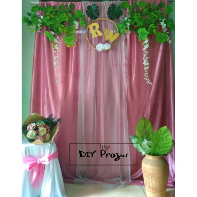 Paket backdrop dekorasi lamaran simpel, murah || backdrop lamaran