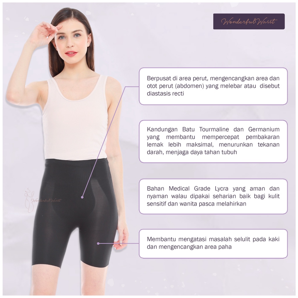 Celana shaper terbaru dengan batu tourmaline dan germanium pembentuk atau shaping pants utk langsing paha, efektif angkat bokong, kurus setelah melahirkan wonderful waist original , legging shaping paha terbaik dan efektif, korset celana biker pendek .