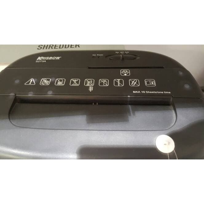 

10 Sheets Paper Shredder Krisbow/ Penghancur Kertas/ Pemotong