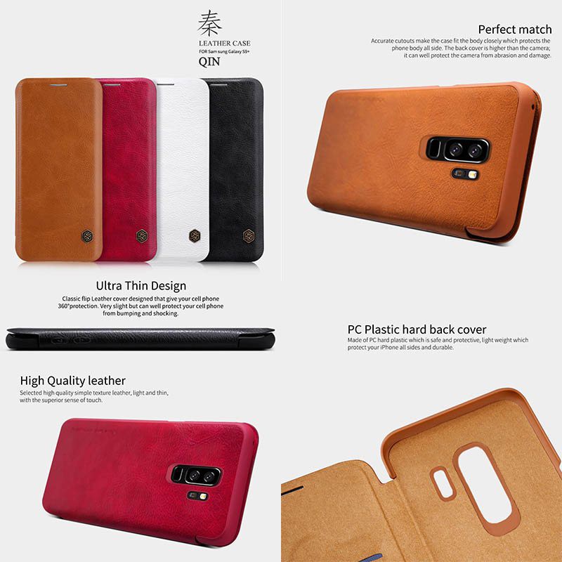 Nillkin Qin Leather Flip Case Samsung Galaxy S9+ / S9 Plus