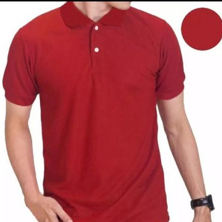 Kaos polos -  Kaos polo shirt pria lengan pendek | kaos kerah pria | kaos seragam polos | Harga grosir size xl