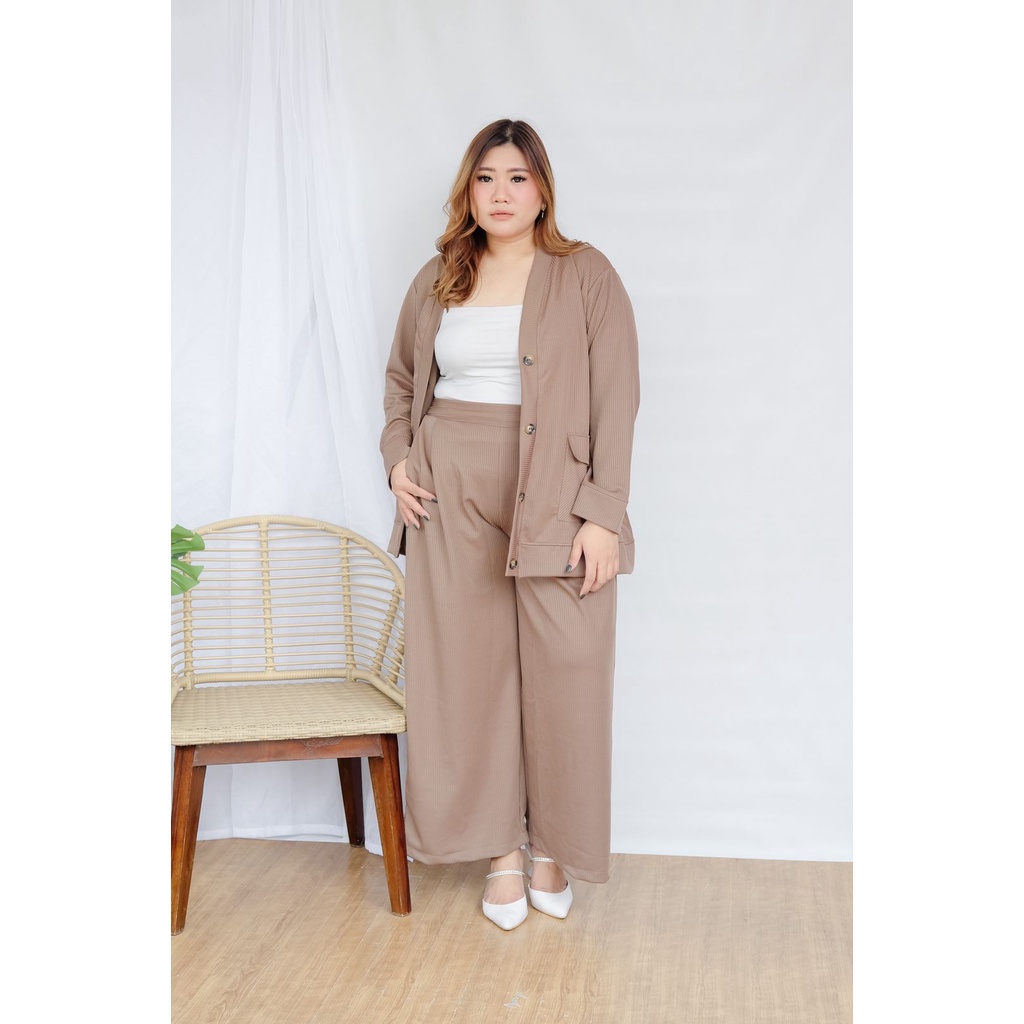 BIGWELL CELANA BIG SIZE PANJANG VIVO / BASIC PANTS SCUBA KNIT BIG SIZE / CELANA JUMBO KNIT