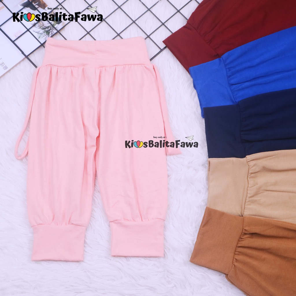 Aladin Polos uk 9-12 Tahun / Celana Anak Perempuan Harian Pants Kids Murah Adem Motif Polos Panjang