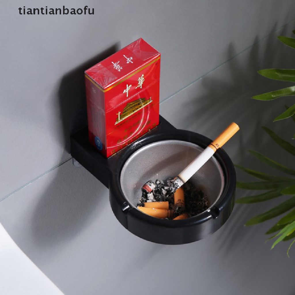 (Tianbaofu) Asbak Rokok Portable Bahan stainless steel