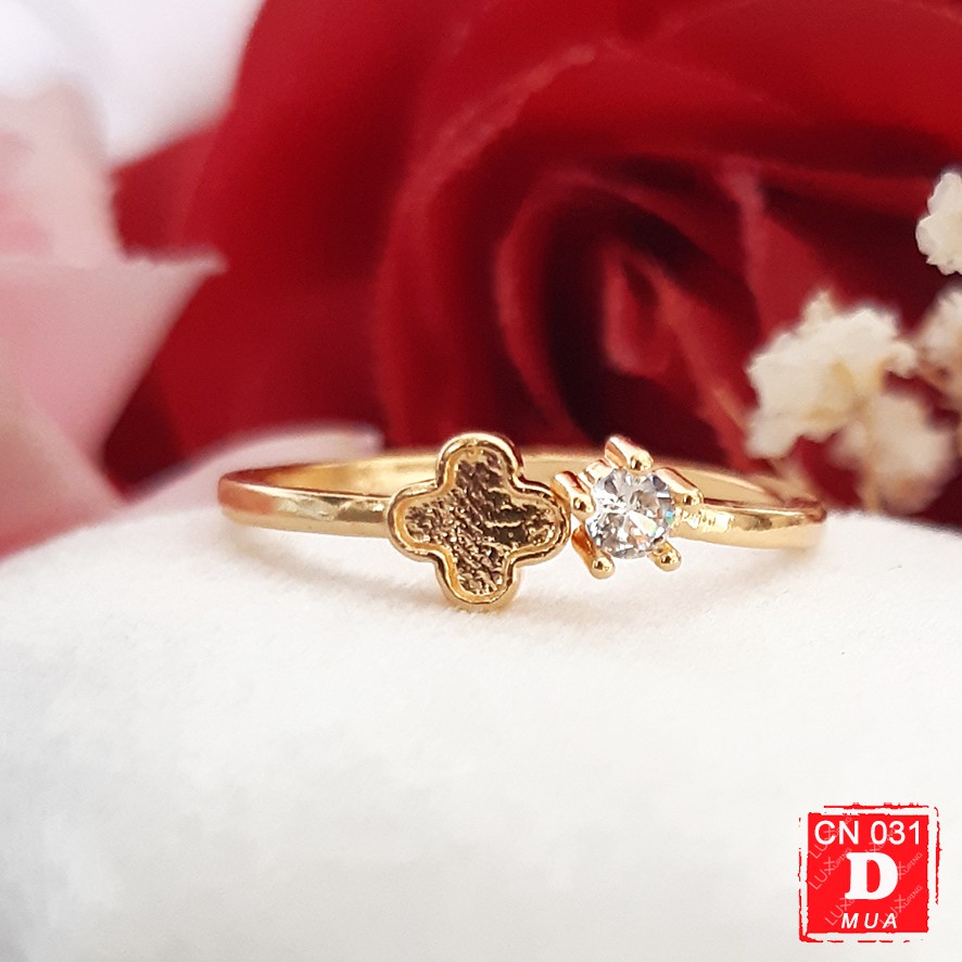 CN 031 Cincin Wanita Dewasa Zirkon Jernih Perhiasan Wanita Cincin Xuping Premium Cincin Bebas Ukuran Free Size Cincin Jumbo Cincin Big Size Ukuran Besar  Luxx Xuping