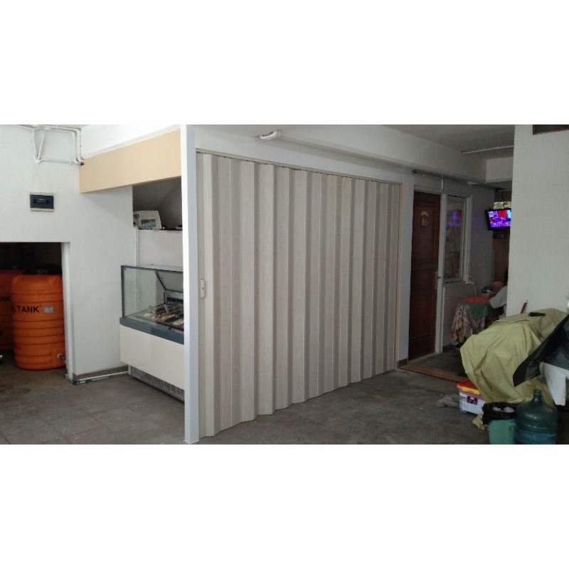 foldingdoor pvc /penyekat ruangan