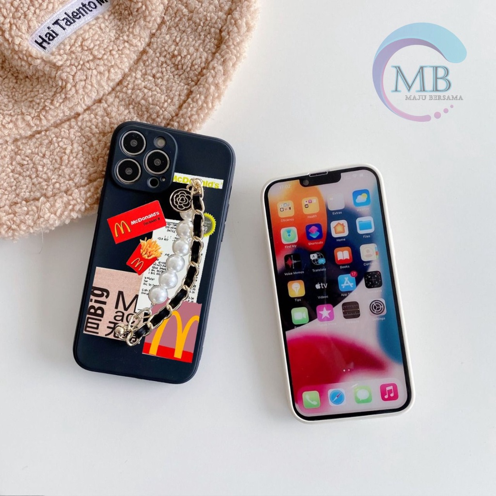 GM002 SOFTCASE MCD RANTAI MUTIARA OPPO A15S A15 A16 A37 NEO 9 A57 A39 A71 A9 A5 A52 A92 A53 A33 A54 A74 A95 A36 A76 A55 A16K A16E A57 2022 A77s A17 A17K MB3175