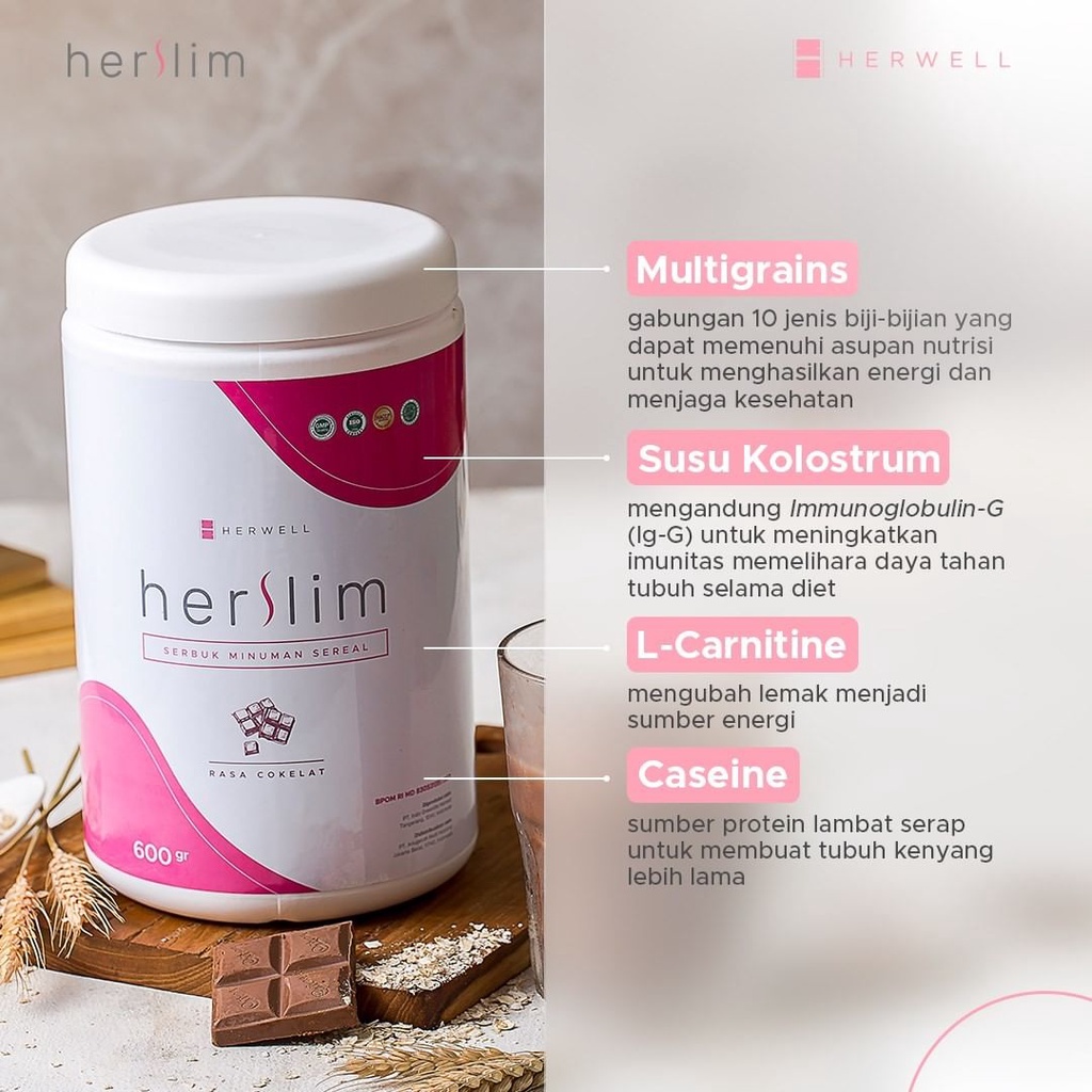 

Herslim Herwell Serbuk Minuman Sereal 600 g