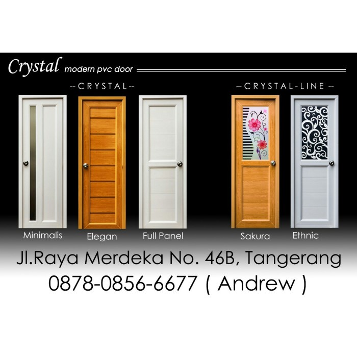 Pintu Pvc - Pintu Kamar Mandi Best Quality..Pvc Crystal Doors