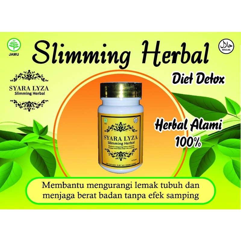 Terbaru pelangsing Slimming herbal syara lyza produk 1 minggu sudah keliatan hasil