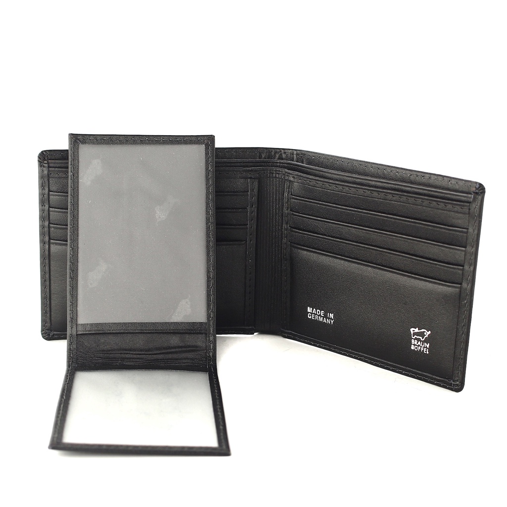 TOKOKOE - Dompet Pria Model Slim - Bahan Kulit Sapi Asli - BB 5244 Hitam