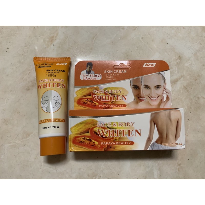 Laoshiya Papaya Skin Cream Body Face Whitening Pepaya Krim Pemutih