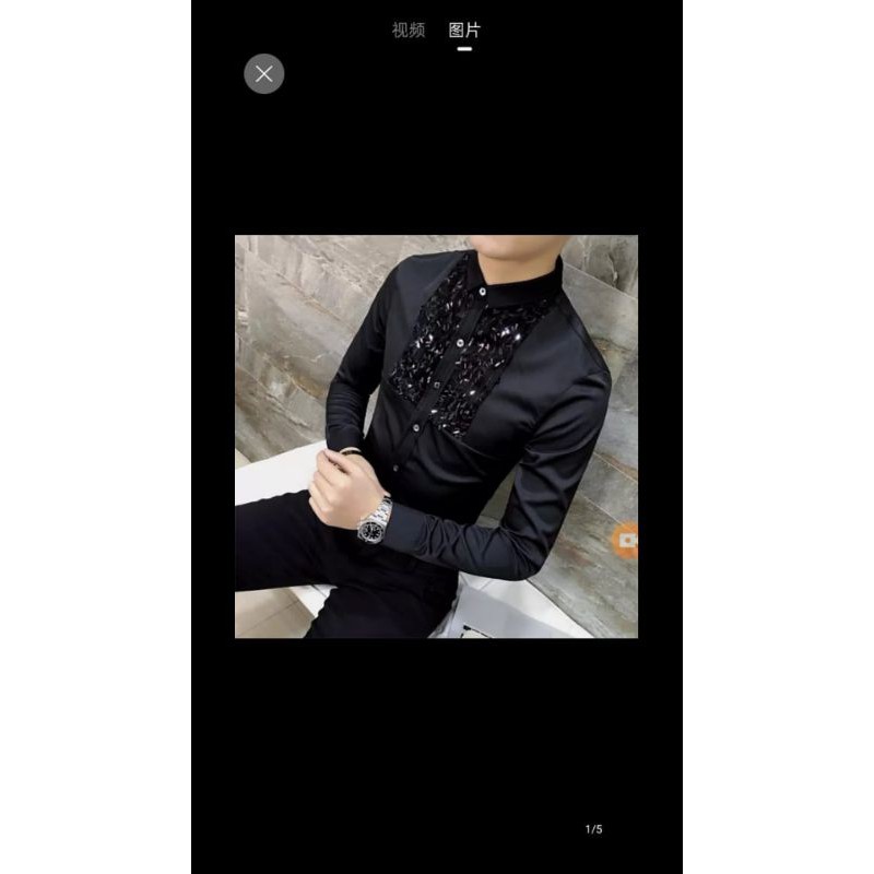 KEMEJA PRIA BAHAN ROYAN SATIN ASLI IMPORT