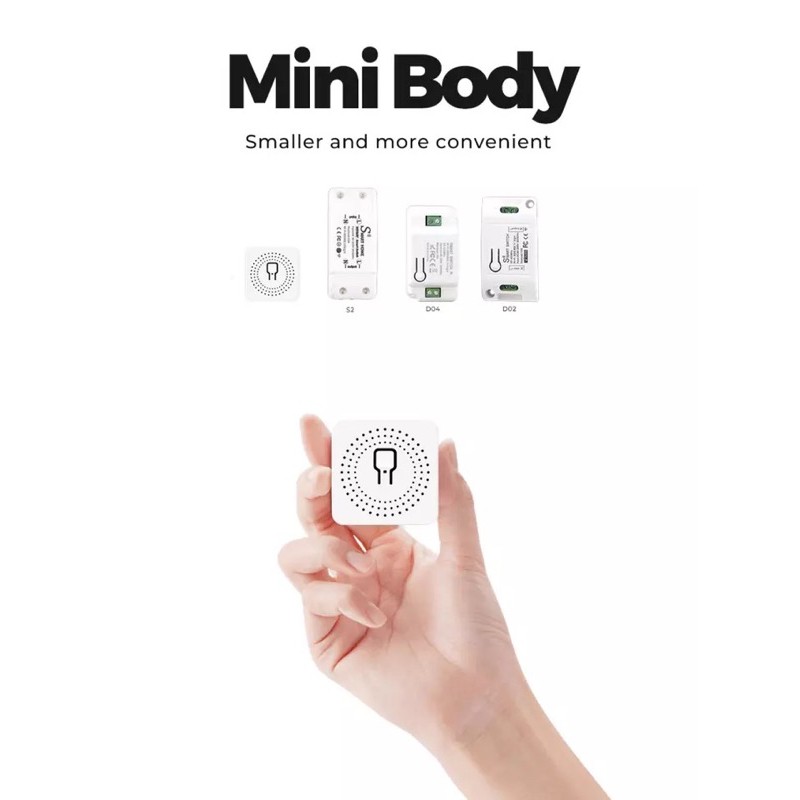 SMARTRUL Mini Two Way WiFi DIY Smart Switch Module 16A Saklar Pintar - White