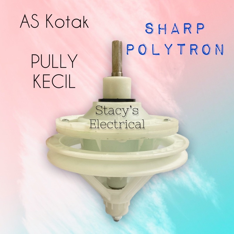 GEARBOX MESIN CUCI SHARP AS KOTAK PULLY BESAR DAN KECIL