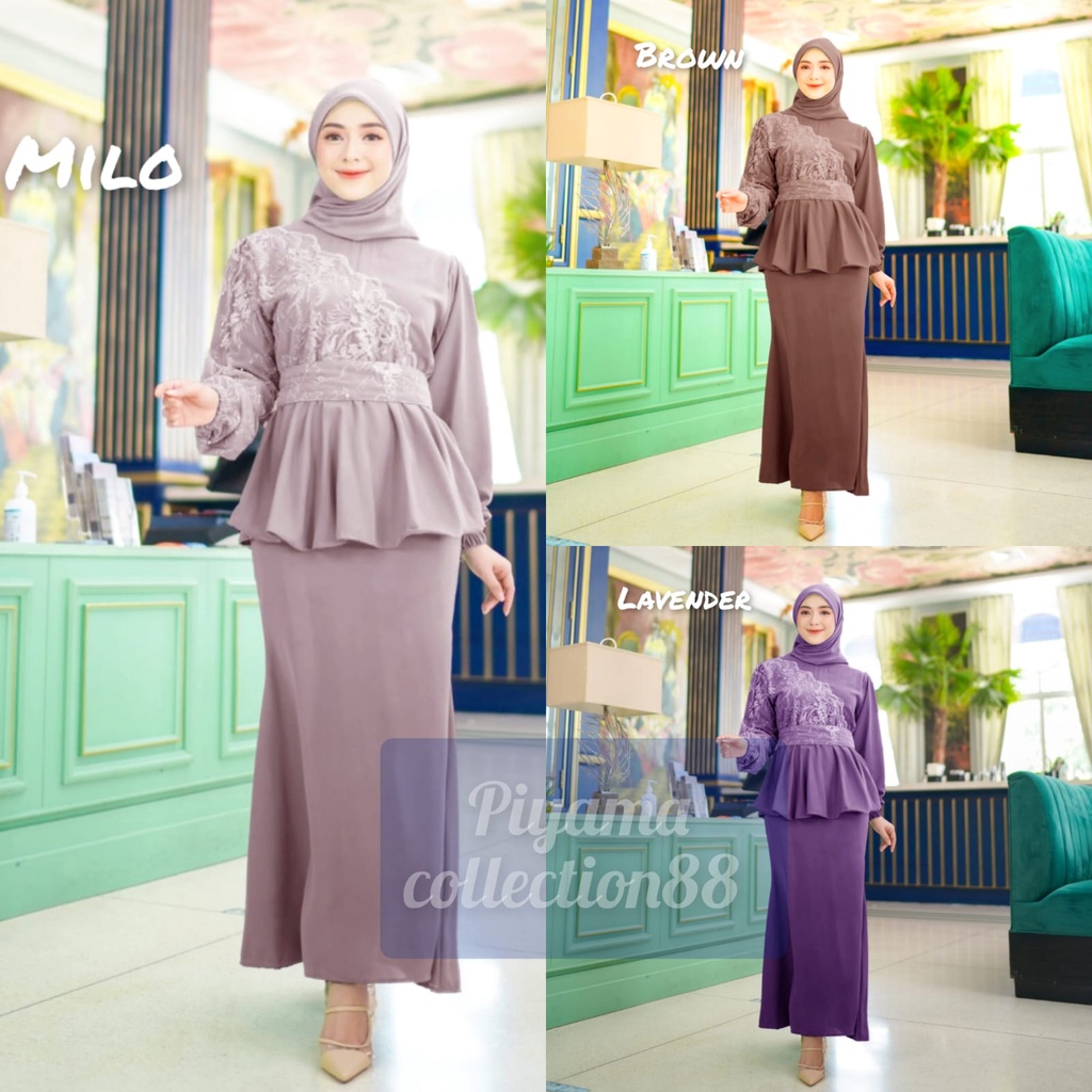 (NEW MODEL)GAMIS BRUKAT TILE MIRANDA SIZE M L XL XXL GAMIS TERBARU FASHION MUSLIM GAMIS KONDANGAN WANITA DRESS KONDANGAN