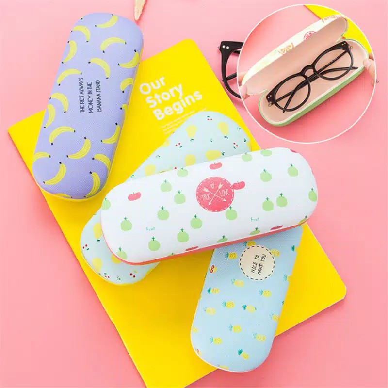 Kotak Kacamata EG63 Motif Buah Fruit Glasses Case Tempat Kacamata Karakter