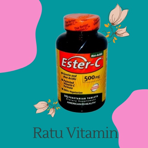 American Health Ester C 500 mg 225 Vegetarian Tablets