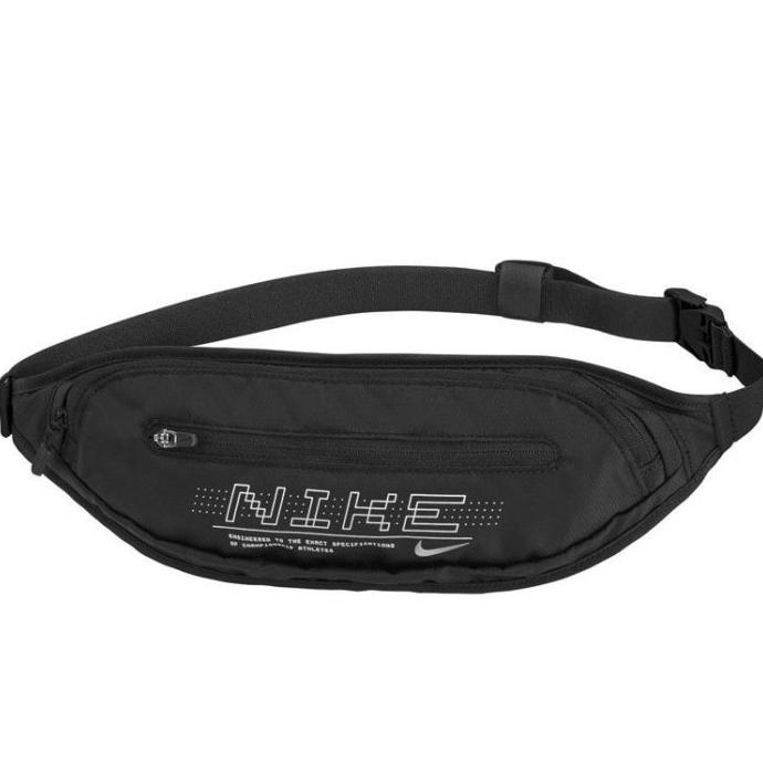 TAS NIKE RUNNING CAPACITY WAISTPACK 2.0 LARGE GRAPHIC BLACK WAIST BAG FDHGF4654