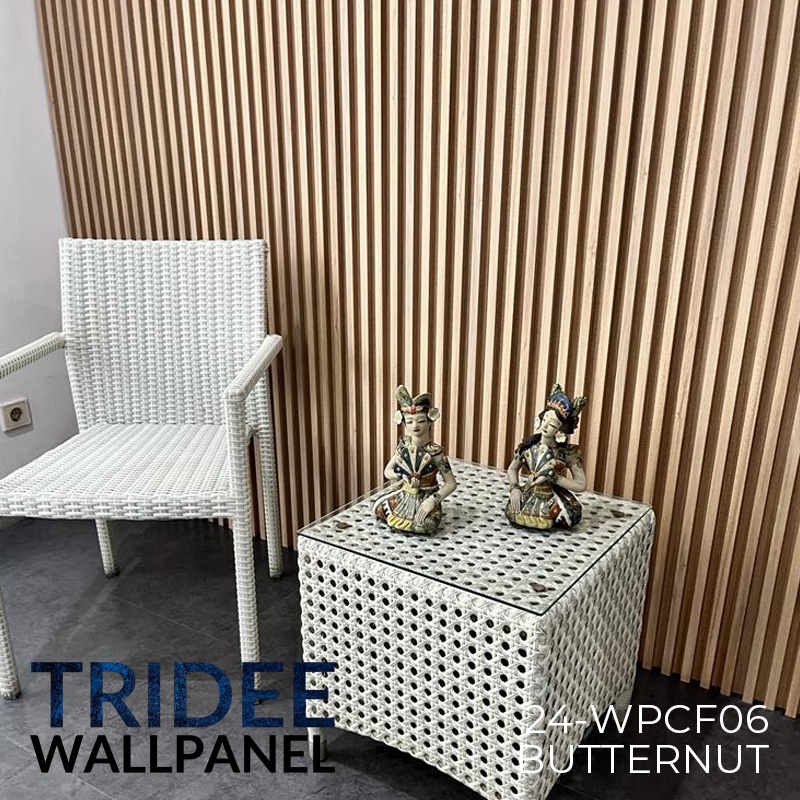 FLUTED WOOD PANEL WPC 24MM | TRIDEE WALLPANEL