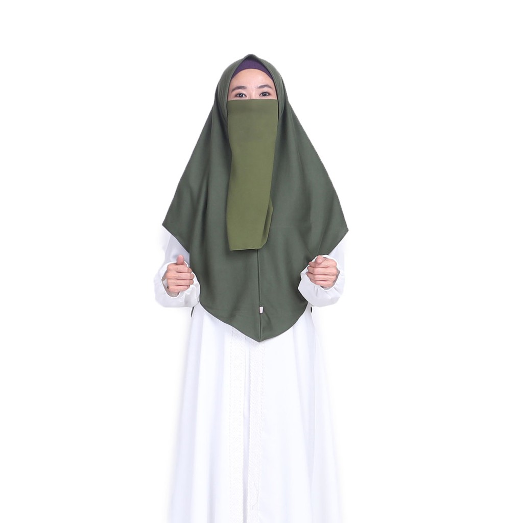 KHANZA SPORT HIJAB - Hijab Olahraga - Nusseyba Activewear-Army