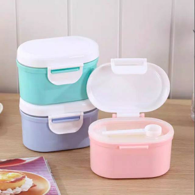 S22 SMALL -TEMPAT KOTAK PENYIMPANAN SUSU BUBUK BAYI BPA FREE PORTABLE SEALED