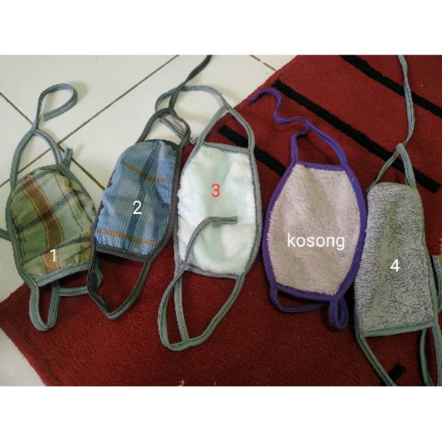 Masker kain bahan tebal bukan sensi